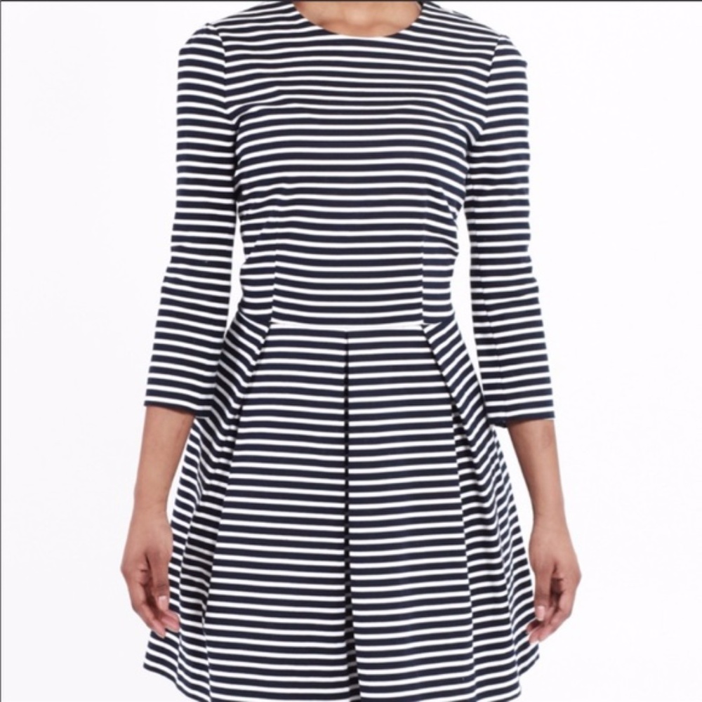 GAP Fit and Flare Nautical Striped Dress - Size 10